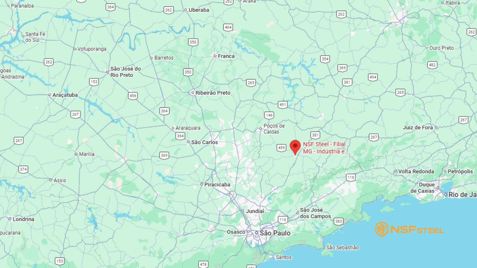 Distribuidora de aço no sul de Minas Gerais: a filial NSF Steel em Pouso Alegre