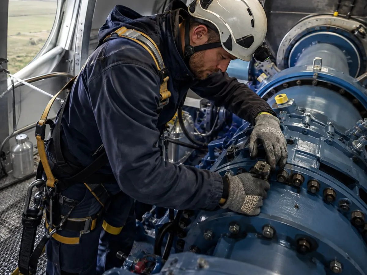 Estrutura metálica para componentes da nacelle de aerogerador